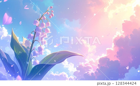 夢幻の輝き:パステルカラーに染まるすずらん 夢幻の輝き:パステルカラーに染まるすずらん 128344424