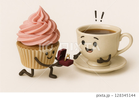 A marriage proposal of sweets. 128345144