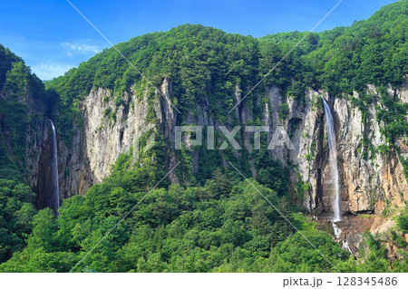 【長野県】万緑の米子大瀑布（不動滝と権現滝） 128345486