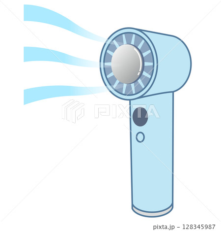 冷却プレート付きハンディファン　扇風機 128345987