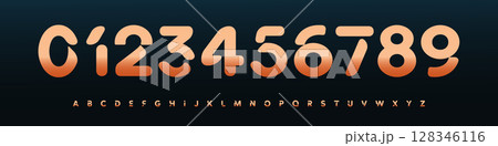Font Logo Numbers Numeric Alphabet Typography Design Vector Type Typeface. Soft rounded digits with modern cutout geometry for mobile games, tech branding, kids app, futuristic identity Font Logo Numbers Numeric Alphabet Typography Design Vector Type Typeface. Soft rounded digits with modern cutout geometry for mobile games, tech branding, kids app, futuristic identity 128346116