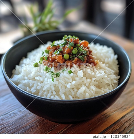 納豆ご飯 128346924