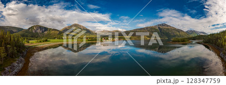 Beautiful Nature Norway aerial photography. 128347759