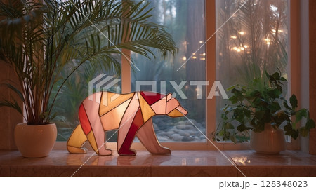 ガラスのオブジェ〜くま ガラスのオブジェ〜くま 128348023