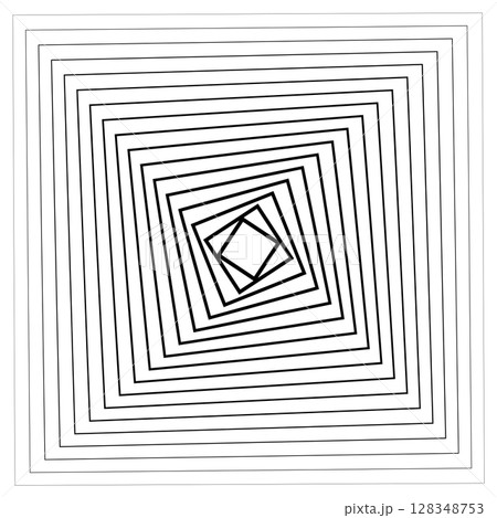 Square frame blend swirl line gradient. Technology elements 128348753