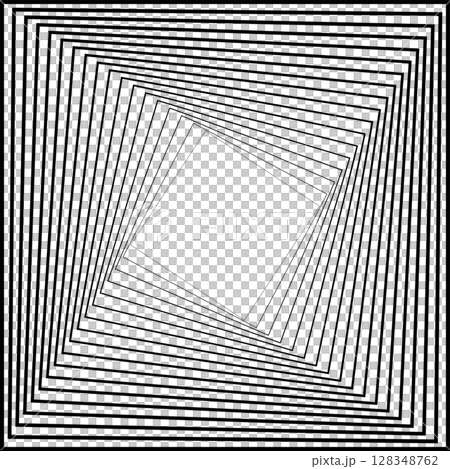 Square frame blend swirl line gradient. Technology elements 128348762