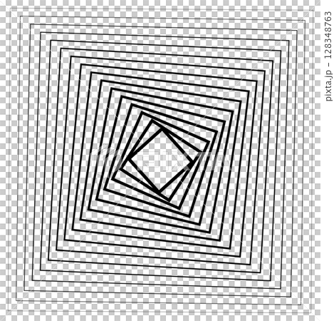 Square frame blend swirl line gradient. Technology elements 128348763