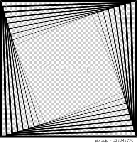 Square frame blend swirl line gradient. Technology elements 128348770