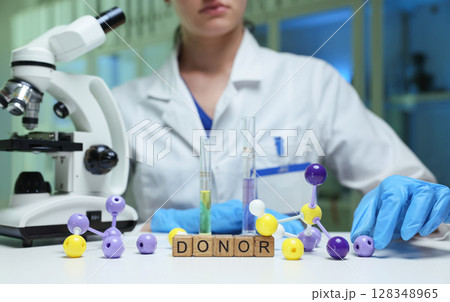 Research Lab using Donor Concepts and advanced Microscopy Tools for various analyses 128348965