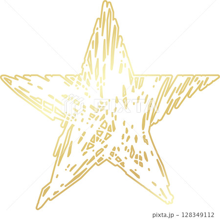 Golden stars icon drawing style 128349112