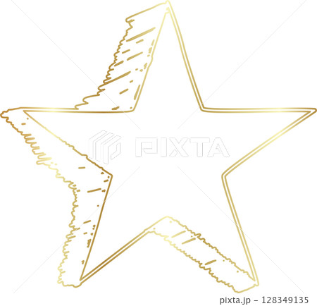 Golden stars icon drawing style 128349135