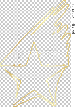 Golden stars icon drawing style Golden stars icon drawing style 128349154