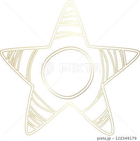 Golden stars icon drawing style Golden stars icon drawing style 128349179