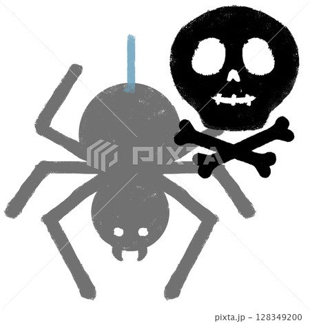 クレヨンタッチ　毒を持つ蜘蛛 128349200