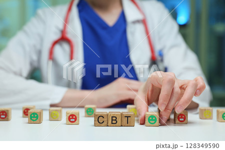Cognitive Behavioral Therapy CBT in Various Healthcare Settings for Mental Health Improvement 128349590