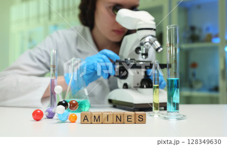 Comprehensive Laboratory Research Focused on Amines and Advanced Microscopy Techniques Comprehensive Laboratory Research Focused on Amines and Advanced Microscopy Techniques 128349630
