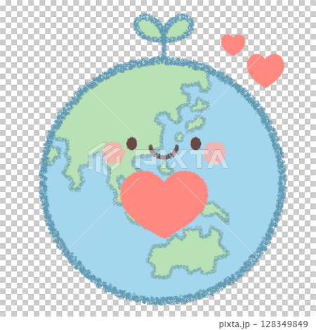 雙葉、心與微笑的地球 128349849