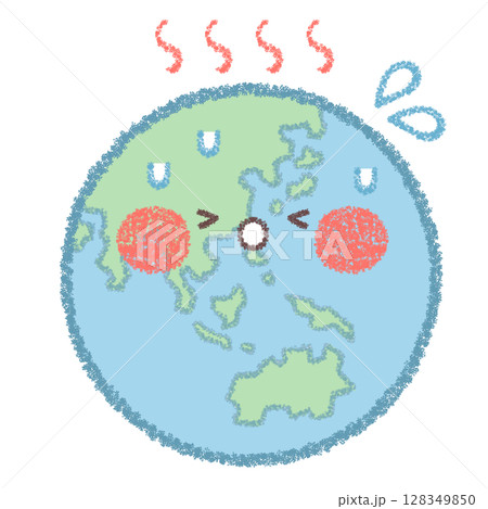 暑がる地球 暑がる地球 128349850