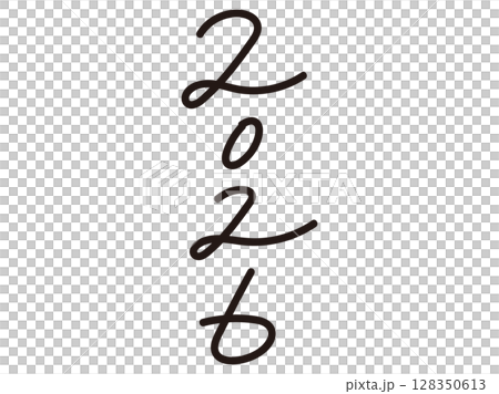 2026 Vertical design New Year's card material 128350613