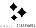 シンプルなブラックのキラキライラスト2-12 128350651