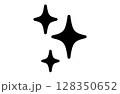 シンプルなブラックのキラキライラスト2-12 128350652
