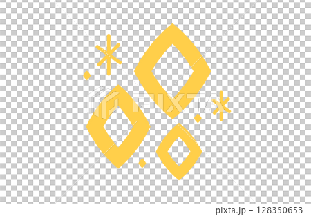 Gorgeous sparkling illustration (yellow) 2-8 128350653