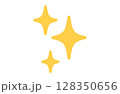 シンプルなキラキライラスト(イエロー)2-11 128350656