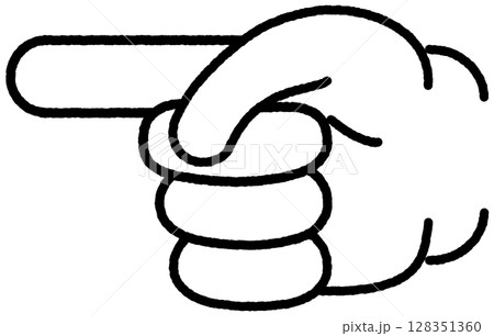 人差し指　ポイント　指 128351360