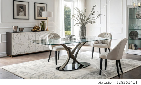 Modern dining room 128351411