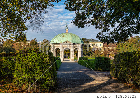 Hofgarten Park with Dianatempel in Munich, Germany Hofgarten Park with Dianatempel in Munich, Germany 128351525