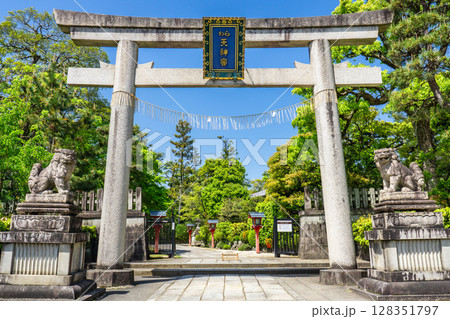 京都市北区のわら天神宮(敷地神社)安産祈願 鳥居 京都市北区のわら天神宮(敷地神社)安産祈願 鳥居 128351797
