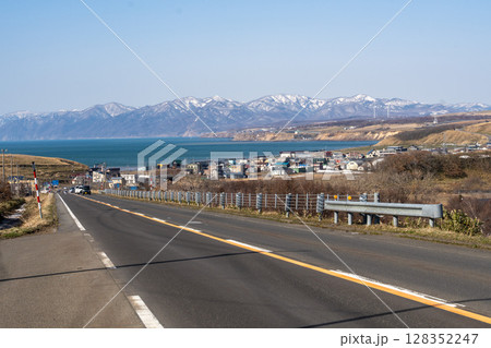 北海道 石狩 望来 海 北海道 石狩 望来 海 128352247