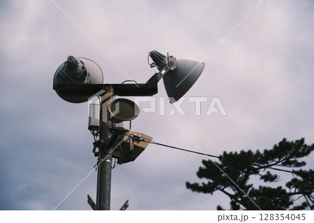 [岸城神社]大きなスピーカー 128354045