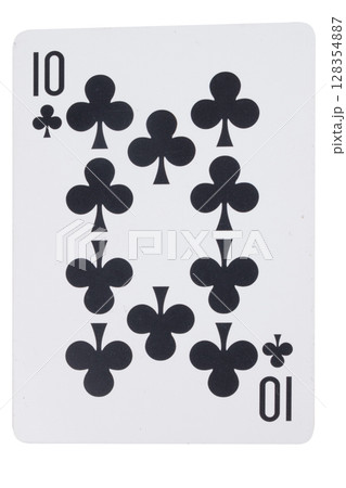 card gambling on white game luck ten clubs 128354887