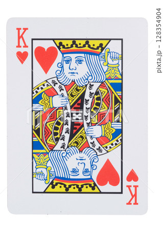 card gambling on white game luck king. hearts 128354904