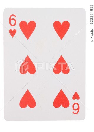 card gambling on white game luck six hearts 128354913