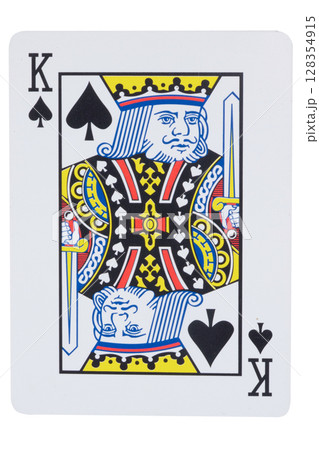 card gambling on white game luck. king spades 128354915