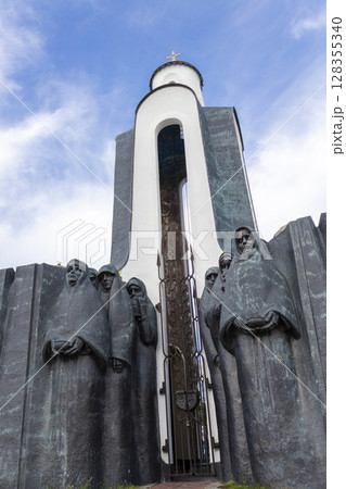 07.07.2025- Minsk, Belarus - The Island of tears memorial complex dedicated to Belarusian soldiers who died during the Soviet-Afghan War. 07.07.2025- Minsk, Belarus - The Island of tears memorial complex dedicated to Belarusian soldiers who died during the Soviet-Afghan War. 128355340