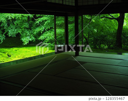 瑠璃光院の緑の庭園 瑠璃光院の緑の庭園 128355467