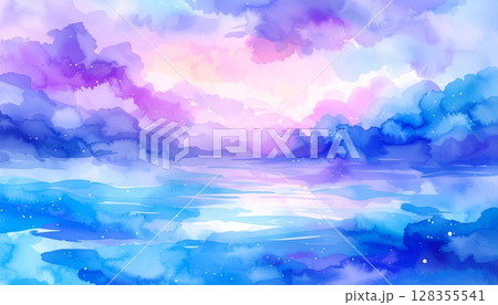幻想的な空の背景2 128355541