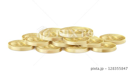 Golden bitcoin stack icon for cryptocurrency, virtual currency, digital money, ecash. Bitcoin symbol for fintech network banking and blockchain. Realistic 3d isolated vector illustration Golden bitcoin stack icon for cryptocurrency, virtual currency, digital money, ecash. Bitcoin symbol for fintech network banking and blockchain. Realistic 3d isolated vector illustration 128355847