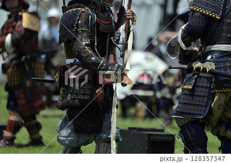 岡山城鉄砲隊 古式砲術演武 明石公園 時のウィーク 岡山城鉄砲隊 古式砲術演武 明石公園 時のウィーク 128357347