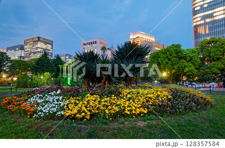 日比谷公園からの都心の夜景 128357584