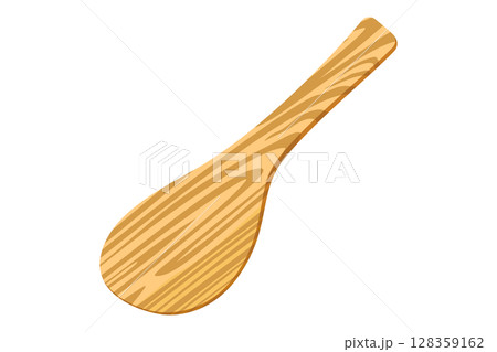 しゃもじ　木	 128359162