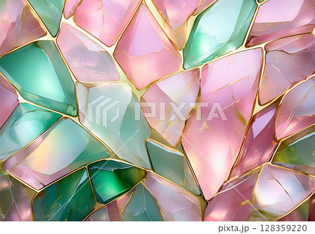 Faceted Gemstone Abstract Background 128359220