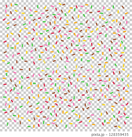 カラフルなチョコスプレーの背景 カラフルなチョコスプレーの背景 128359435