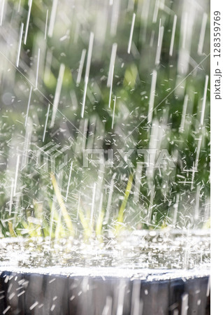 激しく降る雨のイメージ 128359769
