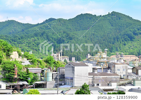 街並みの風景　浅間神社境内からの眺め　嘉多山公園　栃木県佐野市 128359900