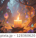 ハロウィンのキャンドル 128360620