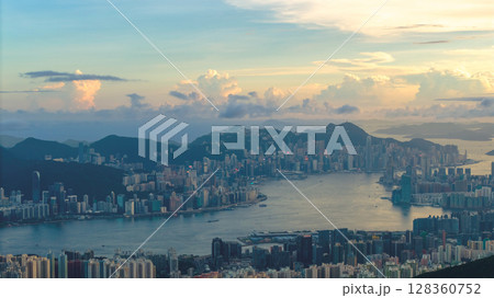 June 21 2025 Hong Kong Skyline Iconic Skyscrapers Cityscape Waterfront View June 21 2025 Hong Kong Skyline Iconic Skyscrapers Cityscape Waterfront View 128360752